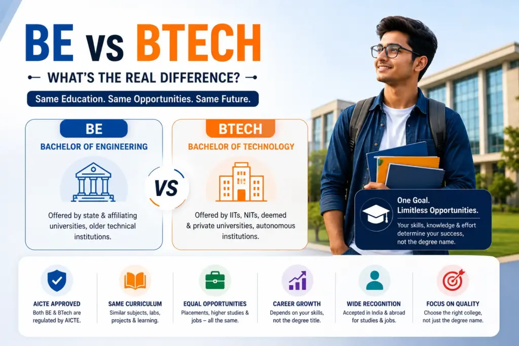 bachelor of engineering vs bachelor of technology